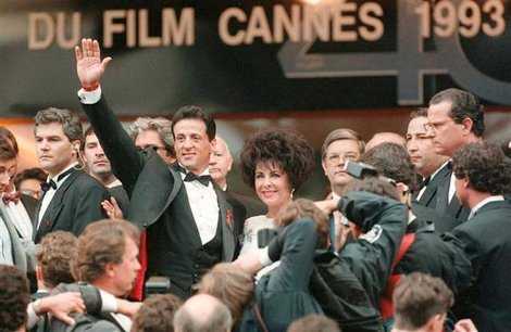 Blog du Festival de cannes Liz Taylor et Stallone en 1993