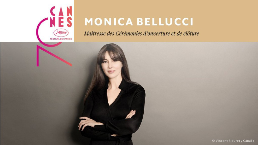 Monica Belluci Maitresse de Cérémonie du Festival L'ouverture du Festival sera en présence de l'actrice italienne qui sera aux commandes des cérémonies d'ouverture et de clôture, les 17 et 28 mai prochains.