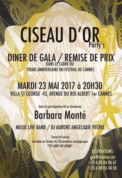 Ciseau d'Or Party : Villa St Georges 23 mai 2017