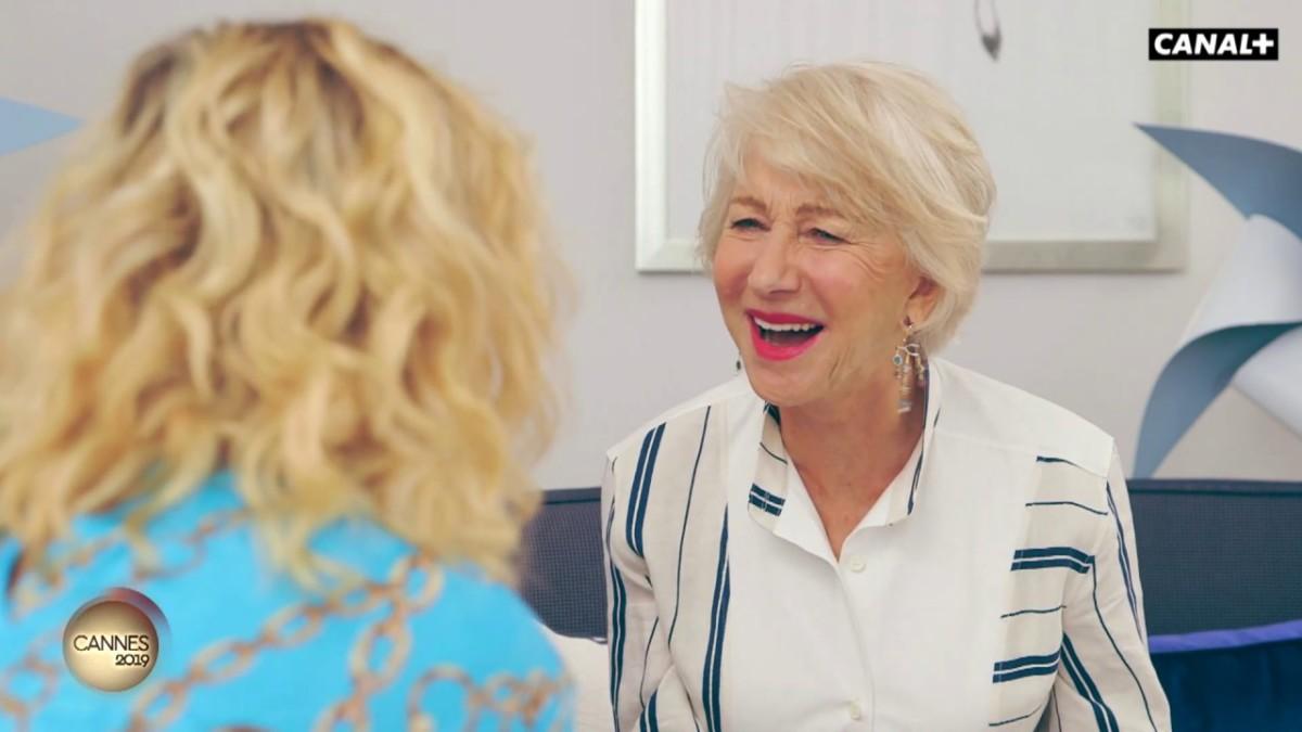 Helen Mirren sur La plage d’Agnès – Cannes 2019