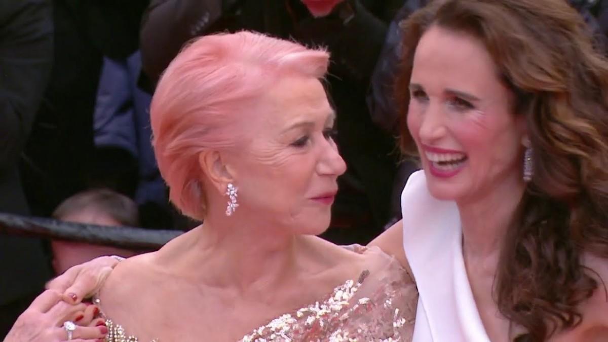 Dame Helen Mirren et Andie McDowell sur les marches – Cannes 2019