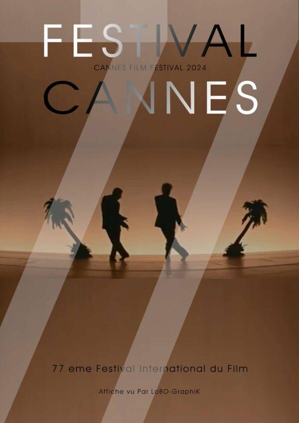 L’Affiche du Festival de Cannes 2024 vu par LoBO-Graphik