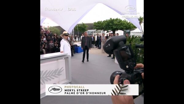 L’arrivée en fanfare de l’actrice Meryl Streep pour le Photocall du Festival de Cannes.