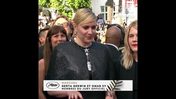 Greta Gerwig et Omar Sy aux marches du Festival de Cannes 2024 !