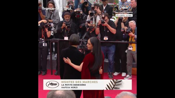 La réalisatrice Hafsia Herzi avec l’actrice Nadia Melliti sur le tapis rouge !