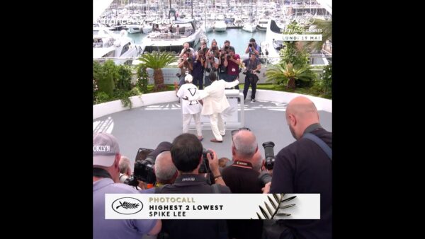 Asap Rocky en roue libre au photocall avec le réalisateur Spike Lee.