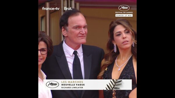 Le célèbre réalisateur Quentin Tarantino en compagnie de Rachida Dati, ministre de la culture !
