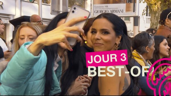 CANNESERIES Saison 6 – JOUR 3 : Un chien policier sur le pink carpet !