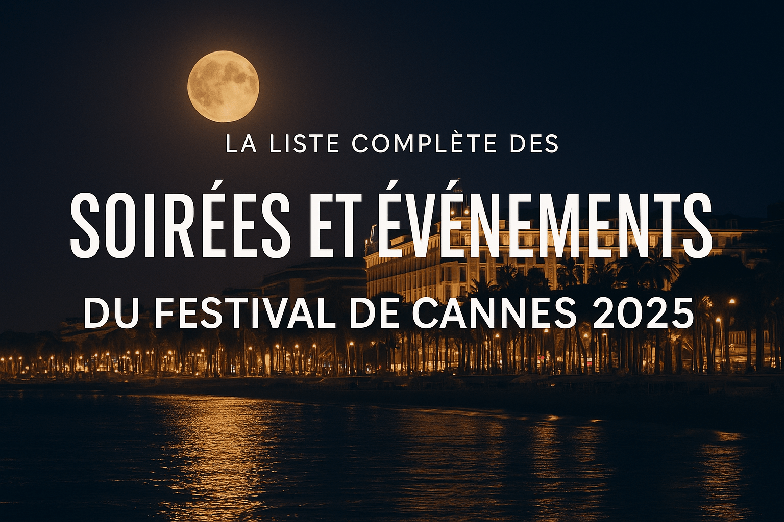 La liste complète des soirées et événements du Festival de Cannes 2025