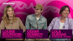 Louise Bourgoin, César Domboy et Lola Dueñas, rencontre avec une partie du Jury de la Compétition