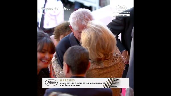 C&rsquo;est une montée des marches pour Claude Lelouch et sa compagne !