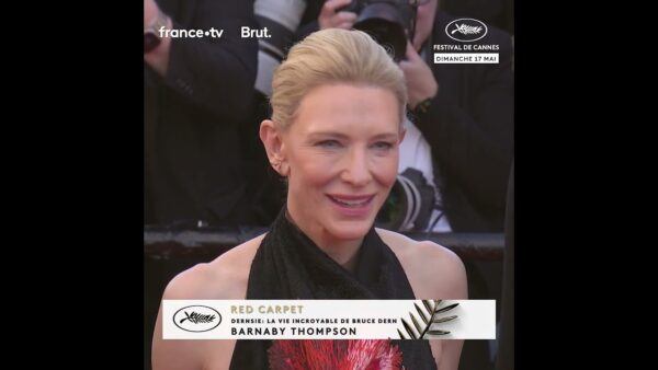Cate Blanchett aux côtés du réalisateur Barnaby Thompson pour présenter leur dernière collaboration