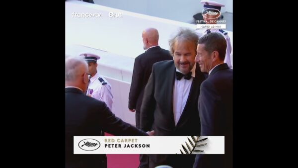 Peter Jackson en haut des marches du festival de Cannes !